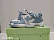 Okify Off White Out Of Office Blue And White Sneakers Unisex - 1