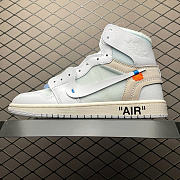 Okify Nike Off White Jordan 1 High Shoes - 1