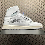 Okify Nike Off White Jordan 1 High Shoes - 5
