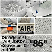 Okify Nike Off White Jordan 1 High Shoes - 6