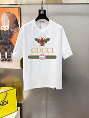 Okify Gucci White Bee T-shirt 29334 (has big size) - 1