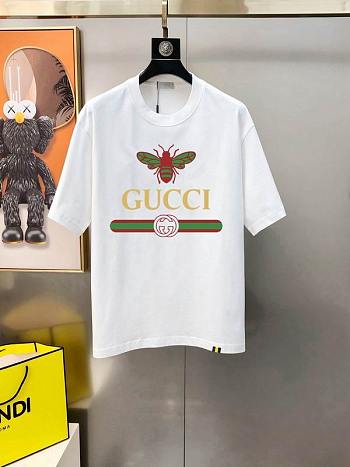 Okify Gucci White Bee T-shirt 29334 (has big size)