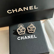 Okify CC Silver Flower Earrings With Diamonds 29336 - 6