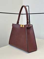 Okify Fendi Way Bag Red Burgundy 36x27x13cm - 2
