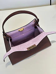 Okify Fendi Way Bag Red Burgundy 36x27x13cm - 3