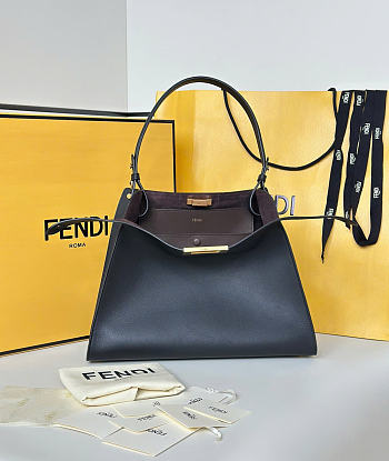 Okify Fendi Way Bag Black 36x27x13cm