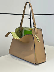 Okify Fendi Way Bag Taupe 36x27x13cm - 4