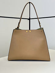 Okify Fendi Way Bag Taupe 36x27x13cm - 3
