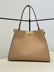 Okify Fendi Way Bag Taupe 36x27x13cm - 2