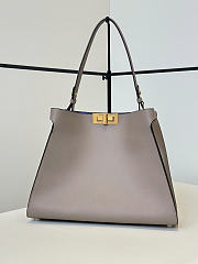 Okify Fendi Way Bag Gray 36x27x13cm - 5