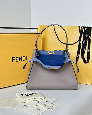 Okify Fendi Way Bag Gray 36x27x13cm