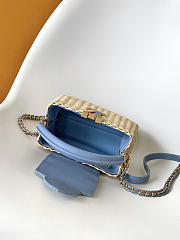 Okify Louis Vuitton Capucines Mini Denim Raffia Bag M29501 21x13.6x8cm - 2