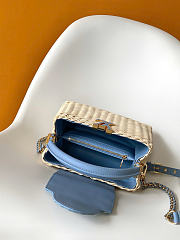 Okify Louis Vuitton Capucines BB Denim Raffia Bag M29501 27x17.3x9cm - 2