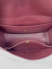 Okify CC 26S Maxi Flap Bag Red Burgundy 38x26x11cm - 6
