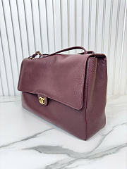 Okify CC 26S Maxi Flap Bag Red Burgundy 38x26x11cm - 4