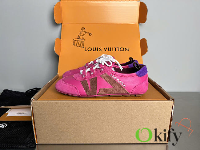 Okify Louis Vuitton Sneakerina Pink Sneakers Unisex  - 1