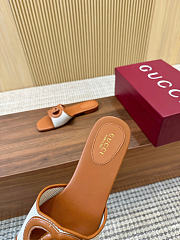 Okify Gucci Interlocking Brown Women Slides  - 5