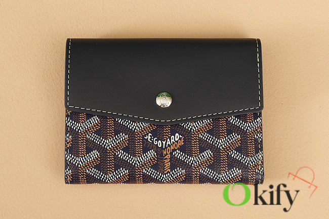 Okify Goyard Saint-Gabriel Dark Blue Wallet 12x2.5x9.3cm - 1