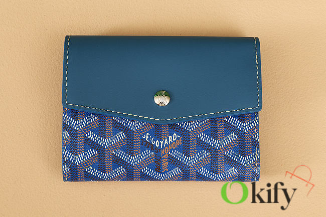 Okify Goyard Saint-Gabriel Blue Wallet 12x2.5x9.3cm - 1