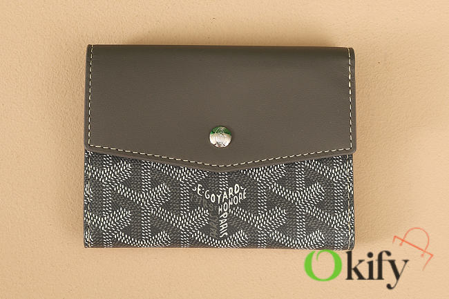 Okify Goyard Saint-Gabriel Gray Wallet 12x2.5x9.3cm - 1
