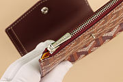 Okify Goyard Saint-Gabriel Red Burgundy Wallet 12x2.5x9.3cm - 4