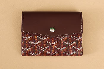 Okify Goyard Saint-Gabriel Red Burgundy Wallet 12x2.5x9.3cm