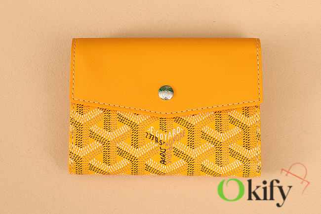 Okify Goyard Saint-Gabriel Yellow Wallet 12x2.5x9.3cm - 1