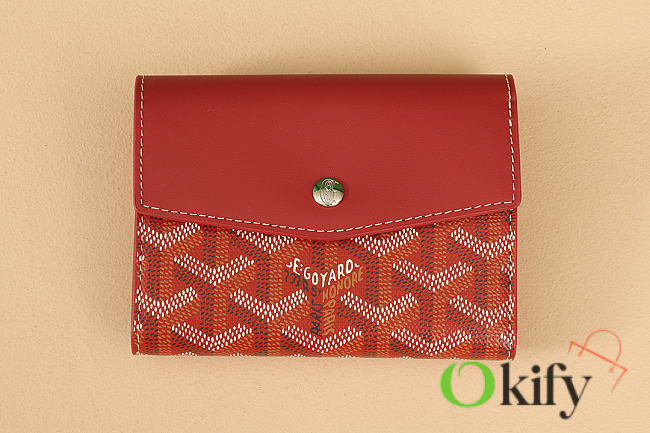 Okify Goyard Saint-Gabriel Red Wallet 12x2.5x9.3cm - 1
