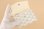 Okify Goyard Saint-Gabriel White Wallet 12x2.5x9.3cm - 3