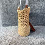Okify Celine Triomphe Classic Panier Medium Raffia Bag 31x23x17cm - 4
