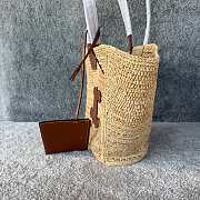 Okify Celine Triomphe Classic Panier Medium Raffia Bag 31x23x17cm - 6