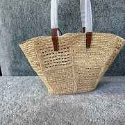 Okify Celine Triomphe Classic Panier Medium Raffia Bag 31x23x17cm - 3