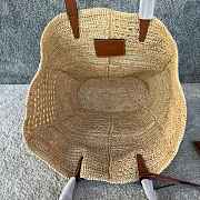Okify Celine Triomphe Classic Panier Medium Raffia Bag 31x23x17cm - 2