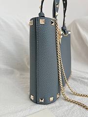 Okify Valentino Garavani Rockstud Small Bag In Light Blue 23x15.5x6cm - 3