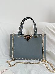 Okify Valentino Garavani Rockstud Small Bag In Light Blue 23x15.5x6cm - 1