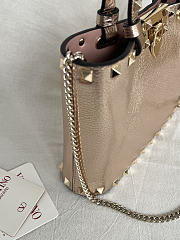 Okify Valentino Garavani Rockstud Small Bag In Rose Gold 23x15.5x6cm - 4