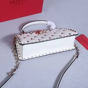 Okify Valentino Rockstud Large Bag White Calfskin Full Nail 28x14x8cm 22053L - 3