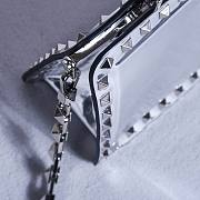 Okify Valentino Rockstud Large Bag Silver Calfskin 28x14x8cm 22053L - 6