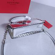 Okify Valentino Rockstud Large Bag Silver Calfskin 28x14x8cm 22053L - 5