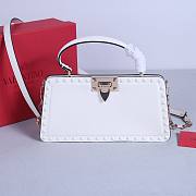 Okify Valentino Rockstud Large Bag White Calfskin 28x14x8cm 22053L - 1