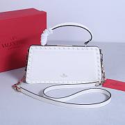 Okify Valentino Rockstud Large Bag White Calfskin 28x14x8cm 22053L - 5