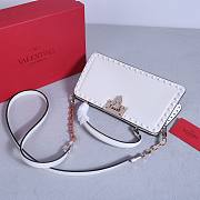 Okify Valentino Rockstud Large Bag White Calfskin 28x14x8cm 22053L - 3
