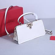 Okify Valentino Rockstud Large Bag White Calfskin 28x14x8cm 22053L - 2