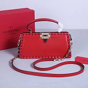 Okify Valentino Rockstud Large Bag Red Calfskin 28x14x8cm 22053L - 1