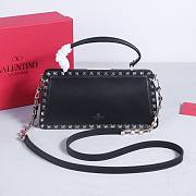 Okify Valentino Rockstud Large Bag Black Calfskin 28x14x8cm 22053L - 3
