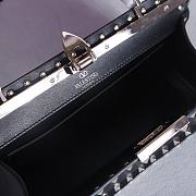 Okify Valentino Rockstud Large Bag Black Calfskin 28x14x8cm 22053L - 4