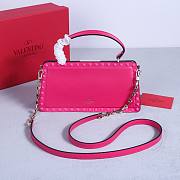 Okify Valentino Rockstud Large Bag Pink Calfskin 28x14x8cm 22053L - 6