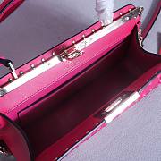 Okify Valentino Rockstud Large Bag Pink Calfskin 28x14x8cm 22053L - 3