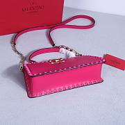 Okify Valentino Rockstud Large Bag Pink Calfskin 28x14x8cm 22053L - 2