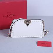 Okify Valentino Rockstud Small Bag White Calfskin 21x12x6cm 22053S - 1
